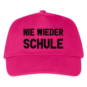 Nie Wieder Schule Lustiges Abitur Schulabschluss - Kinder Basecap - Fuchsia - Vorne