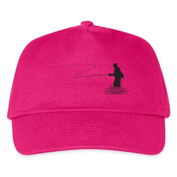 Motif Fly fishing, Fly-fishing - Kids’ Baseball Cap - fuchsia - Front