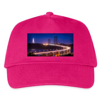 25. April Brücke Christus-König-Statue - Kinder Basecap - Fuchsia - Vorne