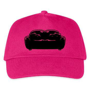 Sofa Couch Silhouette Chill Vektor - Kinder Basecap - Fuchsia - Vorne