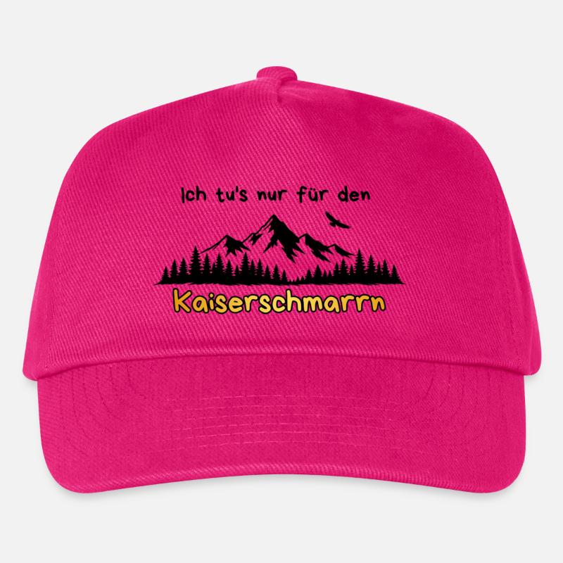 Kaiserschmarrn Berge wandern Spruch - Kinder Basecap - Fuchsia