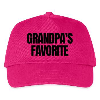 Favorite Grandchild Lustig I'm Grandpa's Favorite - Kids’ Baseball Cap - fuchsia - Front