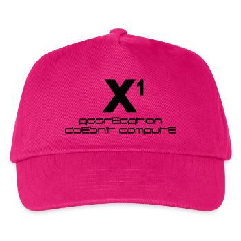 X à la puissance de un – l’agrégation ne calcule pas - Casquette de baseball Enfant - fuchsia - Devant