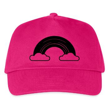 arc en ciel - Casquette de baseball Enfant - fuchsia - Devant