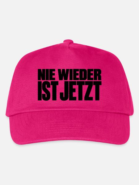 Nie wieder ist jetzt – Statement gegen Rechts - Kinder Basecap - Fuchsia