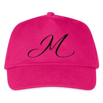Name mit Anfangsbuchstabe M Mia Matteo - Kinder Basecap - Fuchsia - Vorne
