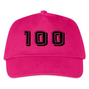 100 YEARS. 100th ANNIVERSARY. ANNIVERSARY 100 YEARS. - Kids’ Baseball Cap - fuchsia - Front
