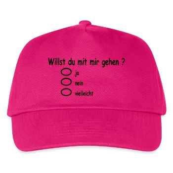 willst_du_mir_gehen - Kinder Basecap - Fuchsia - Vorne