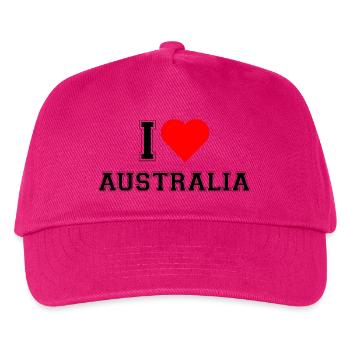 I love Australia - Kids’ Baseball Cap - fuchsia - Front