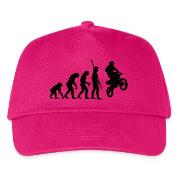 evolution_motorbike_stunt_a_1c - Kids’ Baseball Cap - fuchsia - Front