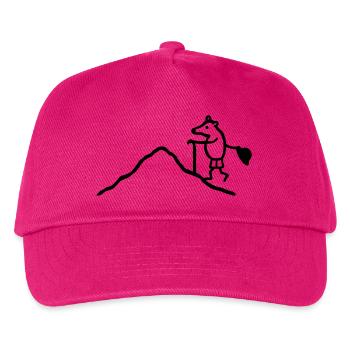 Maulwurf klettern - Kinder Basecap - Fuchsia - Vorne