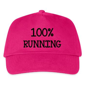 Laufen / Running / Jogging / Joggen / Marathon - Kinder Basecap - Fuchsia - Vorne