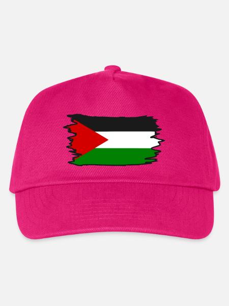 Free palestine - Kinder Basecap - Fuchsia
