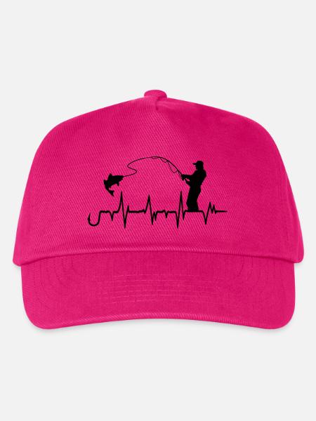 Angelhaken Heartbeat Grafik - Kinder Basecap - Fuchsia