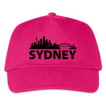 Sydney Skyline - Kinder Basecap - Fuchsia - Vorne