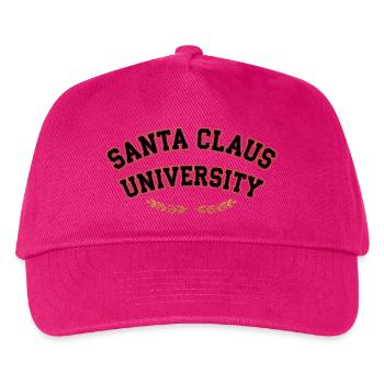 Santa Claus Universität Emblem - Kinder Basecap - Fuchsia - Vorne