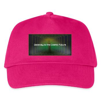 Tor zur Kosmischen Zukunft - Kinder Basecap - Fuchsia - Vorne