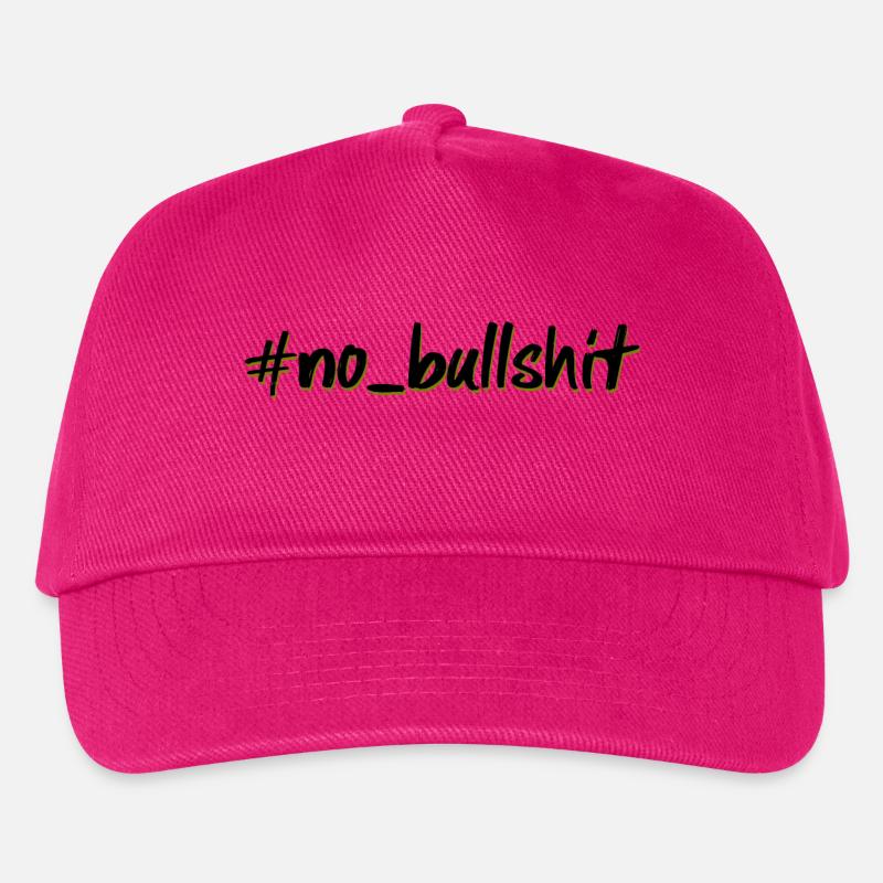 hashtag no bullshit - Kinder Basecap - Fuchsia