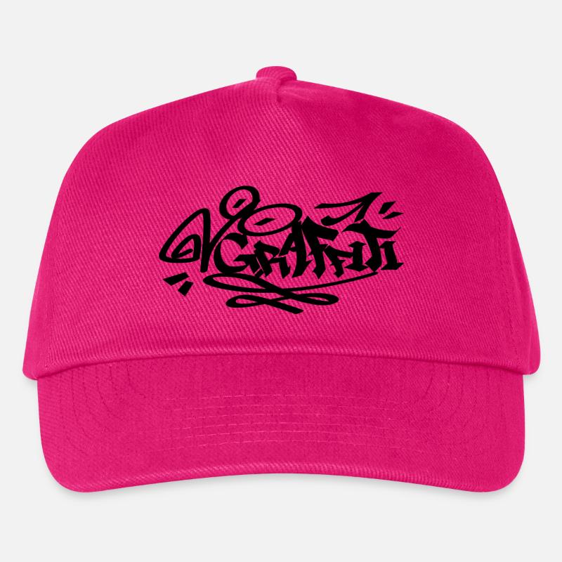 BLACK Graffiti - Kinder Basecap - Fuchsia