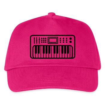 Keyboard piano - Kids’ Baseball Cap - fuchsia - Front