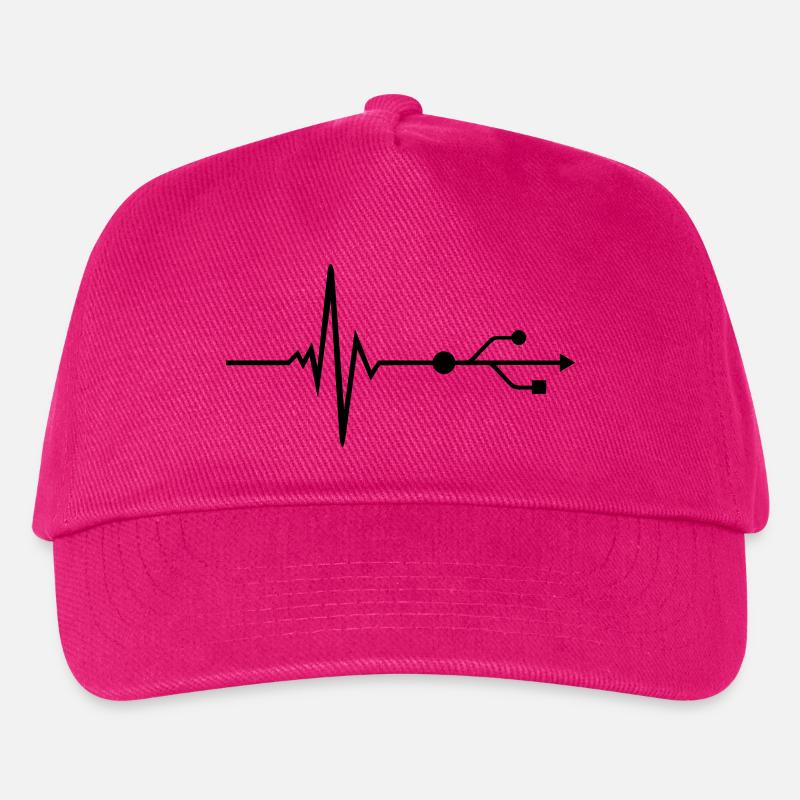 USB - DJ - Pulse - Beat - Casquette de baseball Enfant - fuchsia