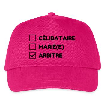 Schiedsrichter / Sport / Schiedsrichterin / - Kinder Basecap - Fuchsia - Vorne