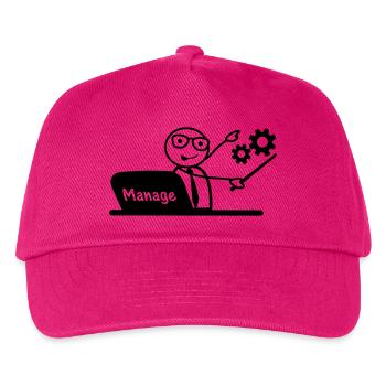 Verwalten von Office Laptop - Kinder Basecap - Fuchsia - Vorne