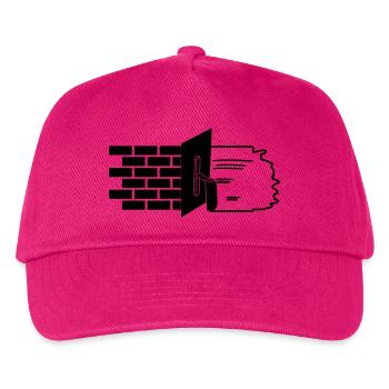 Plasterer logo stones and stucco - Kids’ Baseball Cap - fuchsia - Front