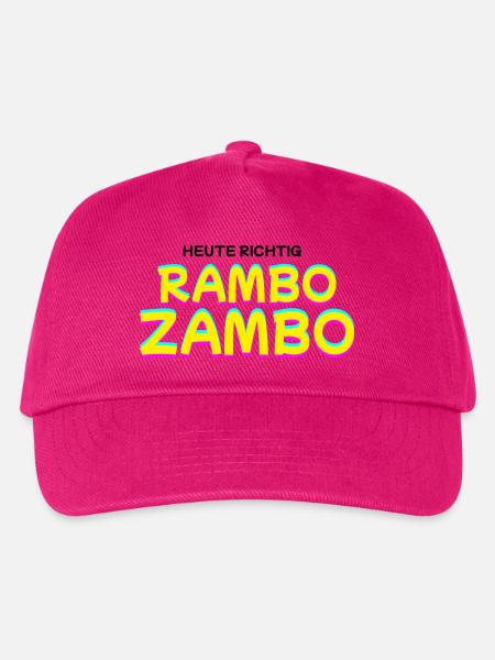 Heute Richtig: RAMBO ZAMBO - Kinder Basecap - Fuchsia