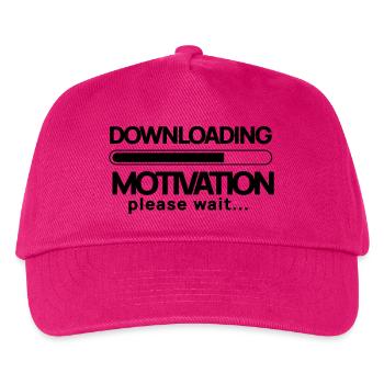 Motivation herunterladen. Bitte warten - Kinder Basecap - Fuchsia - Vorne