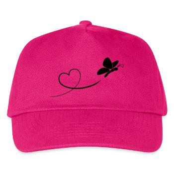 schmetterling - Kinder Basecap - Fuchsia - Vorne