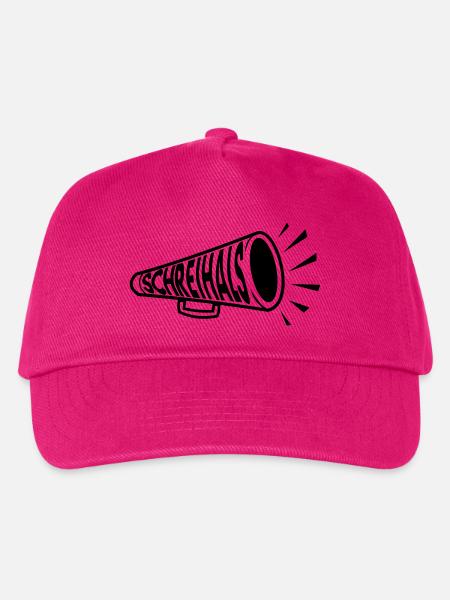 Schreihals Megaphone - Kinder Basecap - Fuchsia