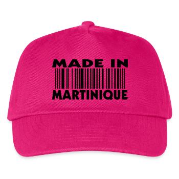 Made in MARTINIQUE (1c) - Kids’ Baseball Cap - fuchsia - Front