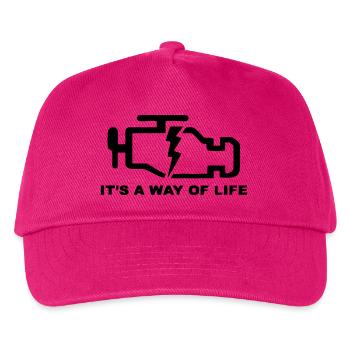 It's a way of life - Kids’ Baseball Cap - fuchsia - Front