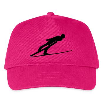 Ski Jumping - Kinder Basecap - Fuchsia - Vorne