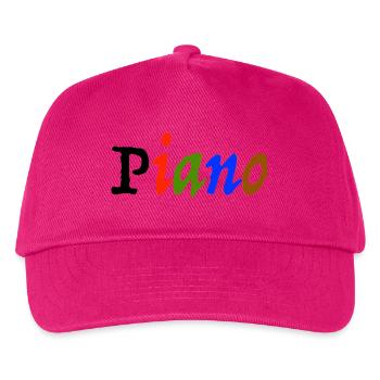 piano - Kids’ Baseball Cap - fuchsia - Front