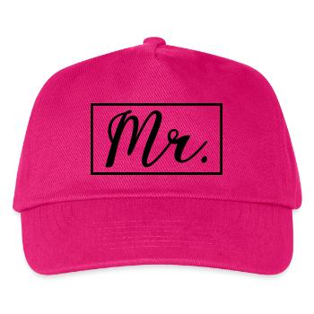 Mr. Matching Couple Engagement Wedding Honeymoon - Kids’ Baseball Cap - fuchsia - Front