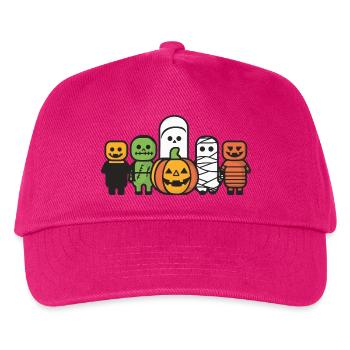 Halloween Monster - Kinder Basecap - Fuchsia - Vorne
