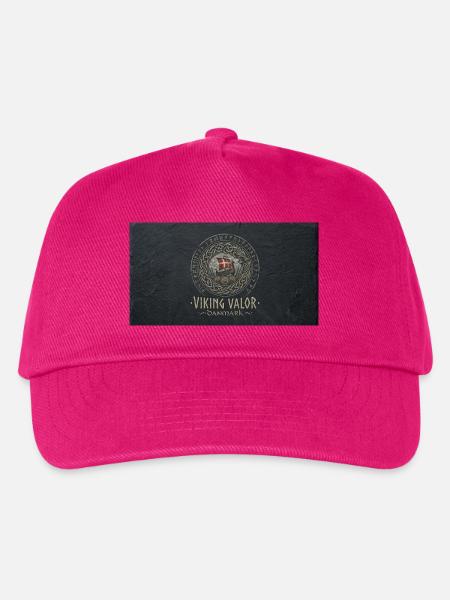 Viking Valor Danmark Emblem - Kinder Basecap - Fuchsia