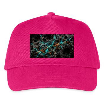 Bioluminescent Neural Network on Volcanic Stone - Kinder Basecap - Fuchsia - Vorne