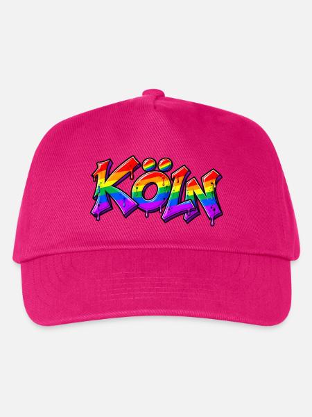 Köln Graffiti 🌈 - Kinder Basecap - Fuchsia