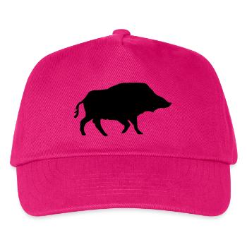 Wildschwein - Kinder Basecap - Fuchsia - Vorne
