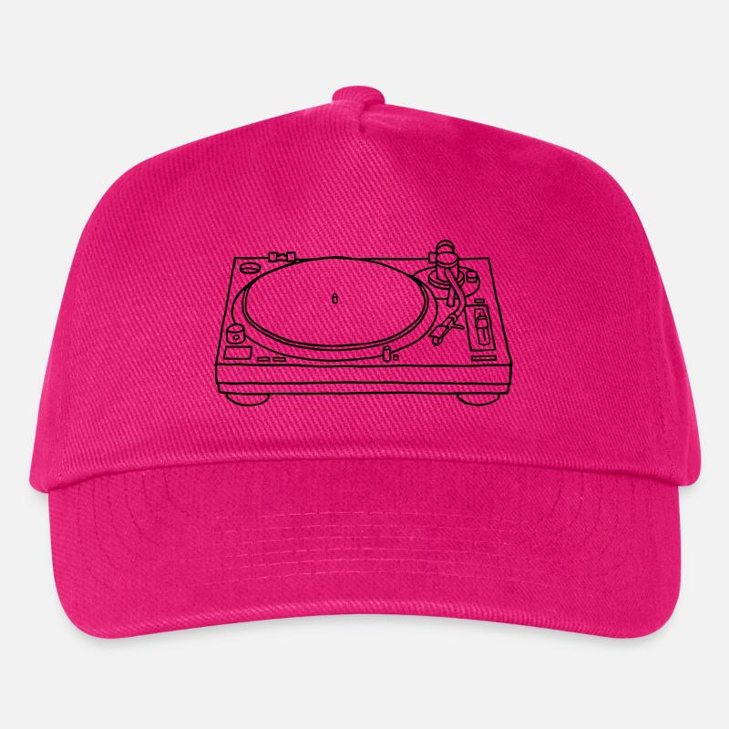 Plattenspieler - Kinder Basecap - Fuchsia