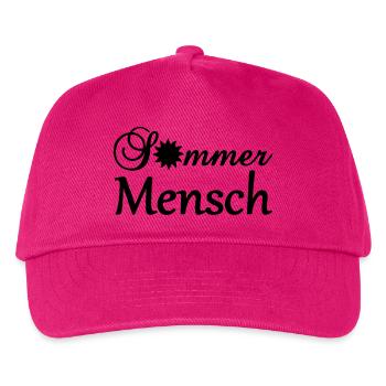 Sommermensch Geschenk - Kinder Basecap - Fuchsia - Vorne