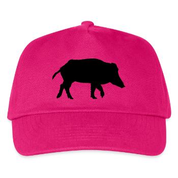 Wildschwein - Kinder Basecap - Fuchsia - Vorne