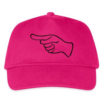 An Indicative Hand - Kids’ Baseball Cap - fuchsia - Front