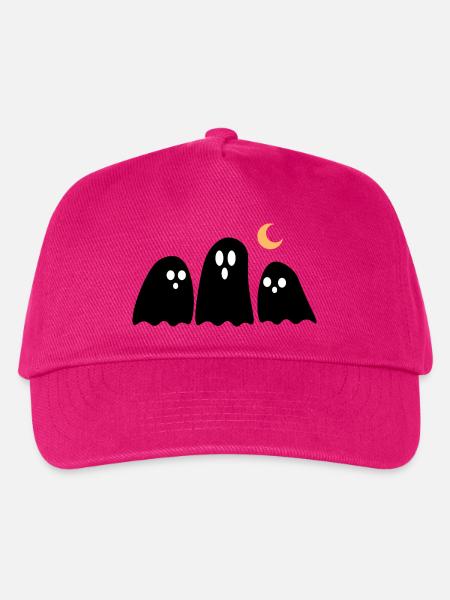 Halloween Geister Schwarz - Kinder Basecap - Fuchsia