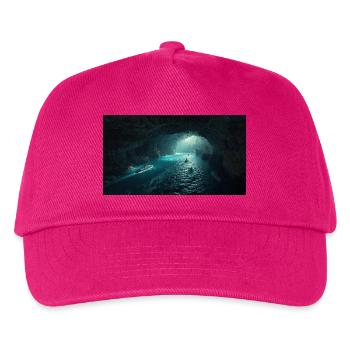 Leuchtende Meereshöhle - Kinder Basecap - Fuchsia - Vorne