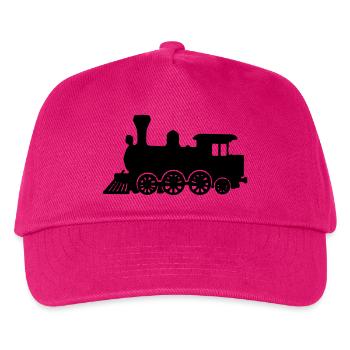 Zug Lokomotive - Kinder Basecap - Fuchsia - Vorne