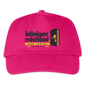 Käsiger Michael Türkontrolle Logo - Kinder Basecap - Fuchsia - Vorne